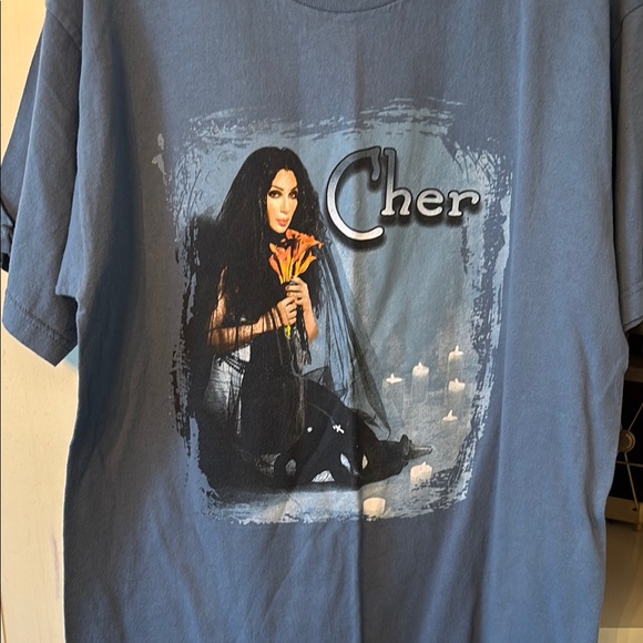 Cher Graphic Tee - Blue by Gildan - Picture 3 of 4